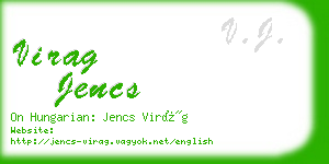 virag jencs business card